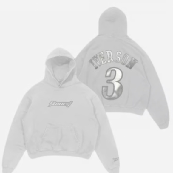 NWT Not Unboxed! Post Malone x Reebok "White Iverson" Anniversary Hoodie LIMITED - Picture 1 of 5